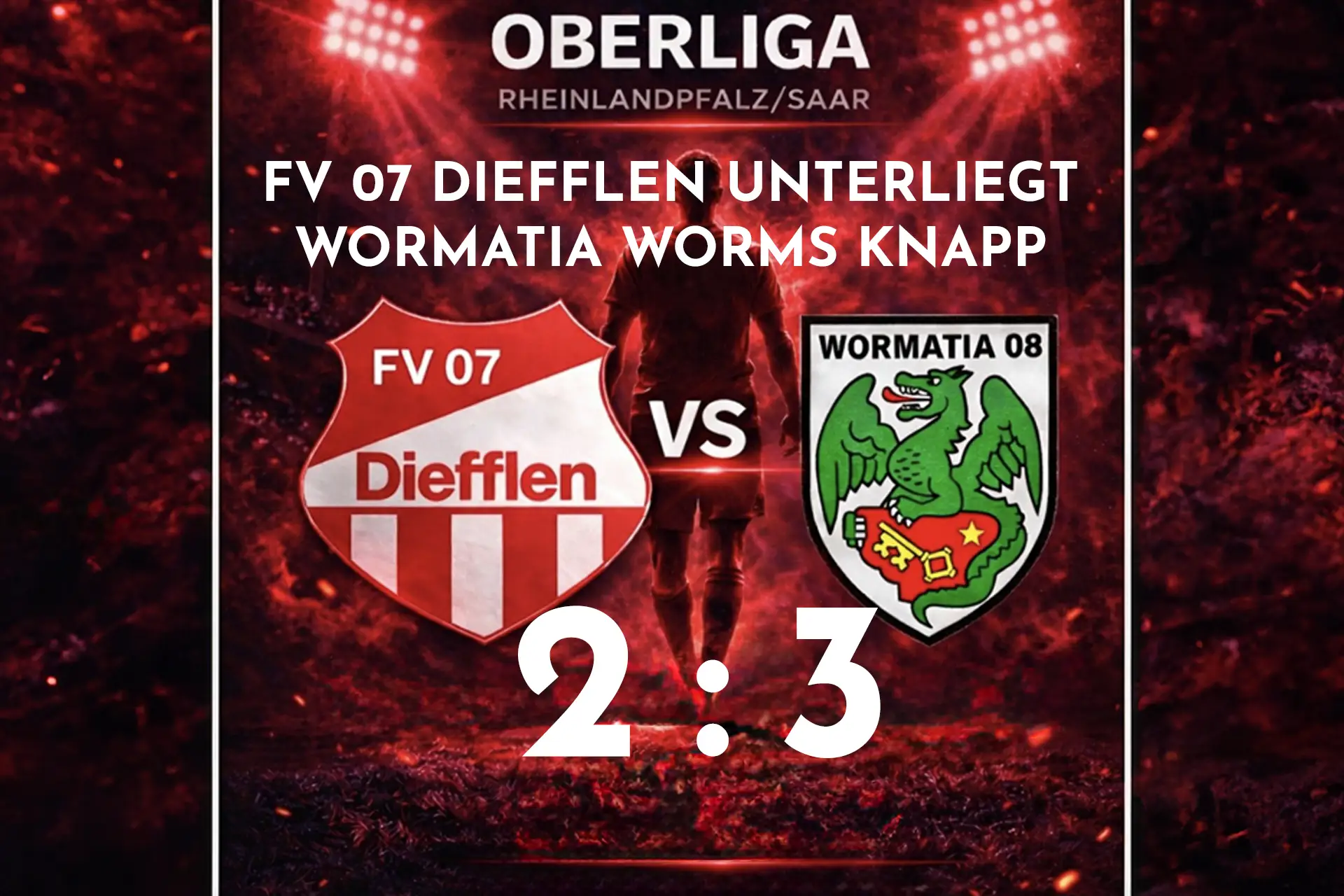 FV 07 Diefflen im Heimspiel gegen Wormatia Worms am Babelsberg