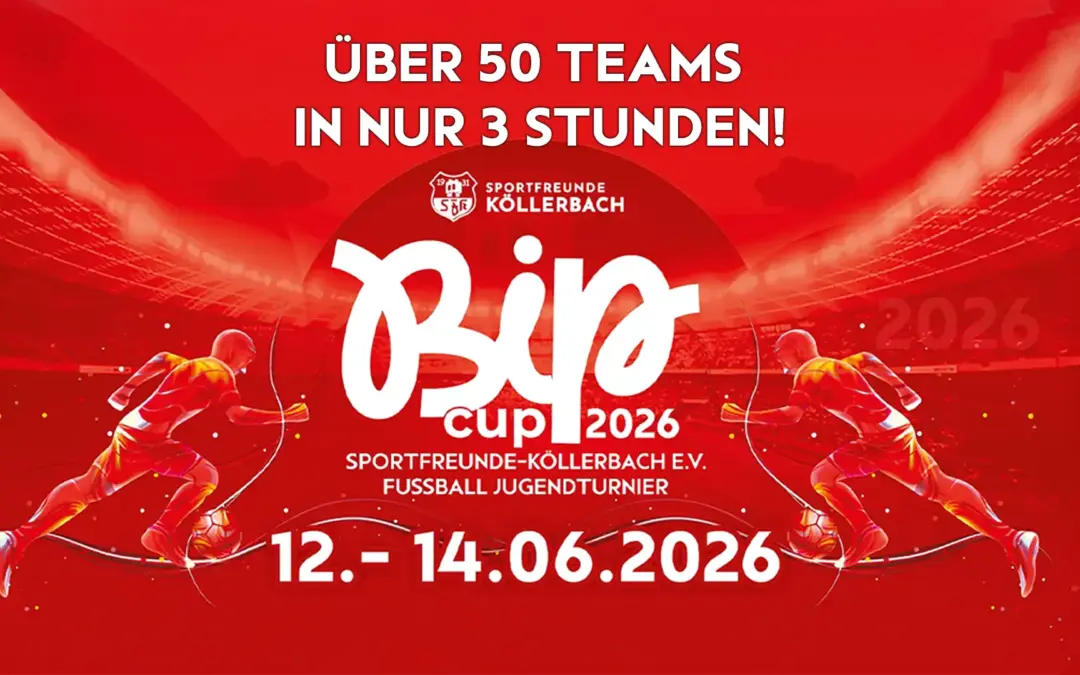 Über 50 Teams in nur 3 Stunden! Ihr macht den BIP Cup 2026 jetzt schon unvergesslich