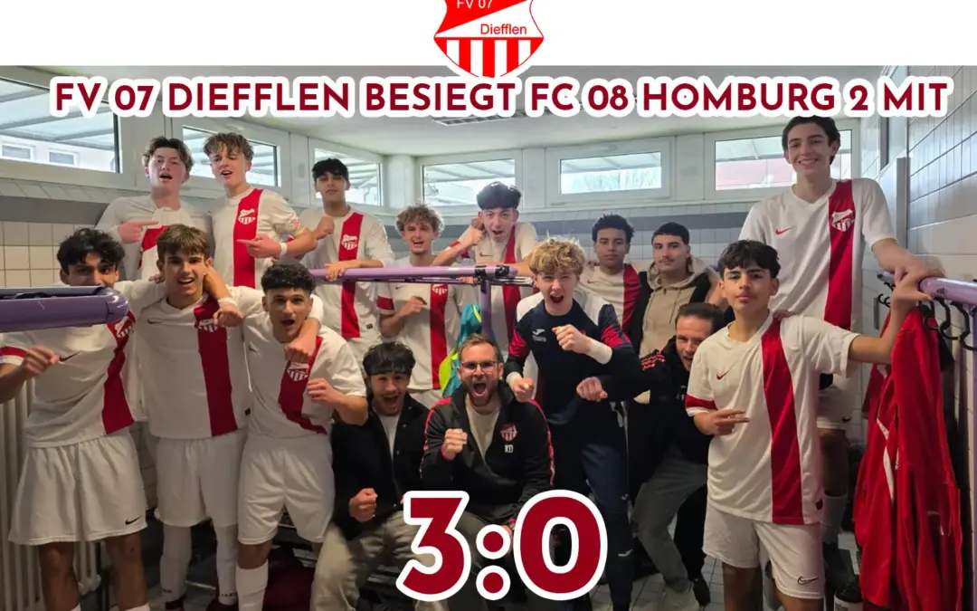 FV 07 Diefflen besiegt FC 08 Homburg 2 mit 3:0