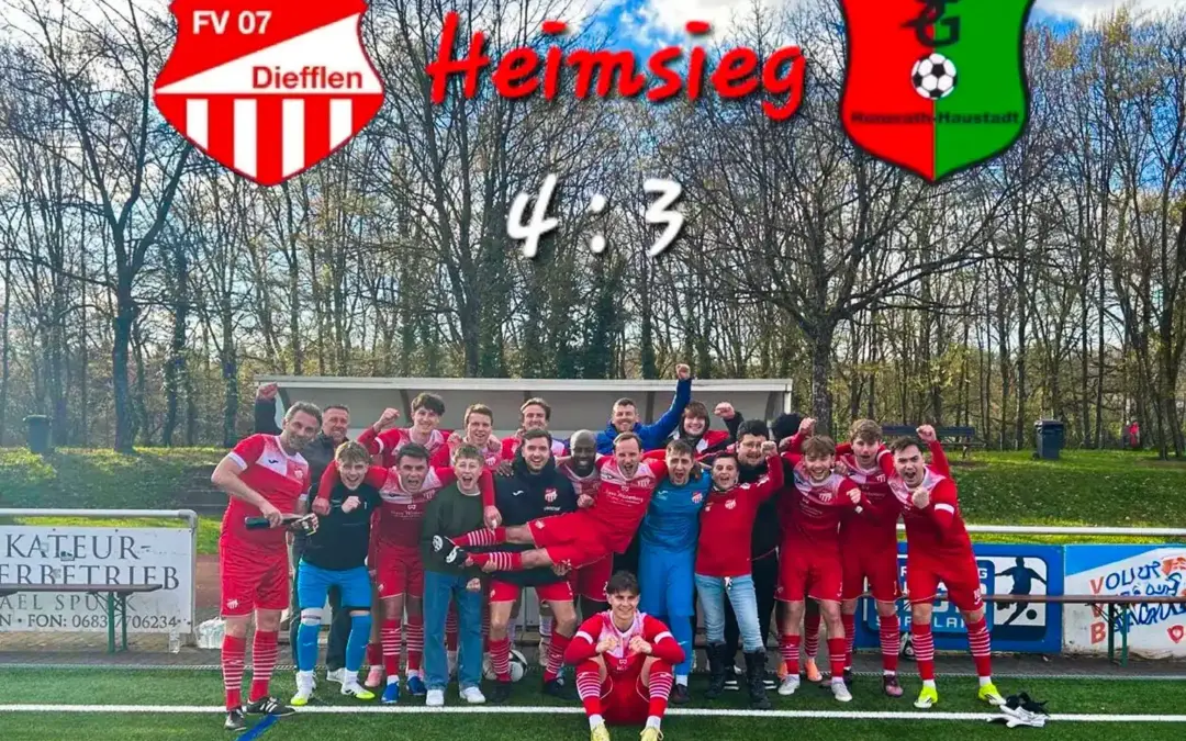 FV Diefflen II dreht 0:3 gegen SG Honzrath-Haustadt und gewinnt noch 4:3
