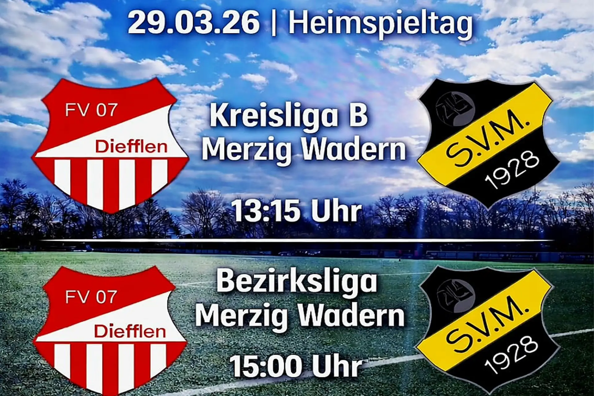 Heimspiel-Wochenende beim FV 07 Diefflen auf dem Babelsberg