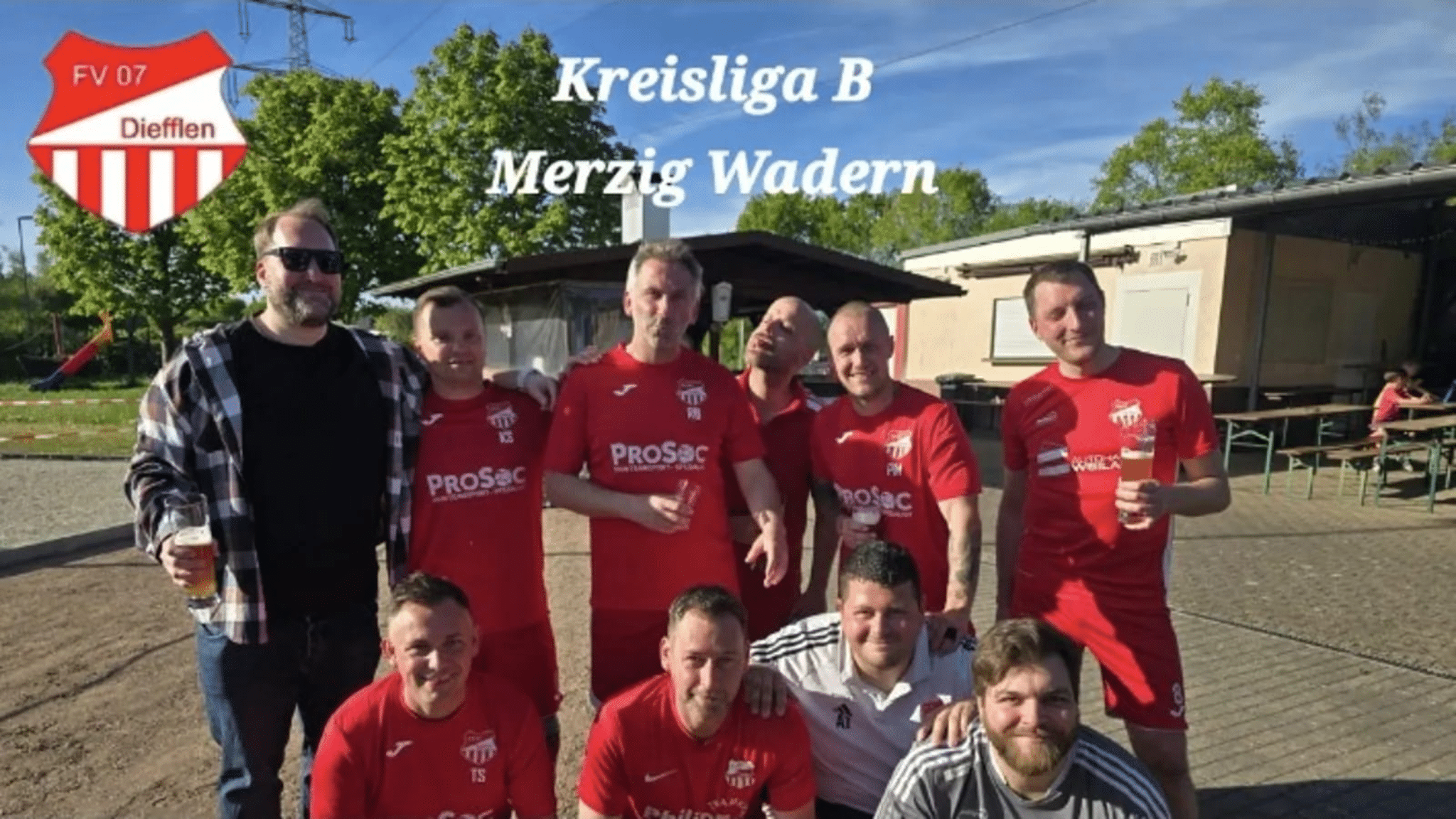 FV07 Diefflen Kreisliga B Mannschaft Gruppenbild
