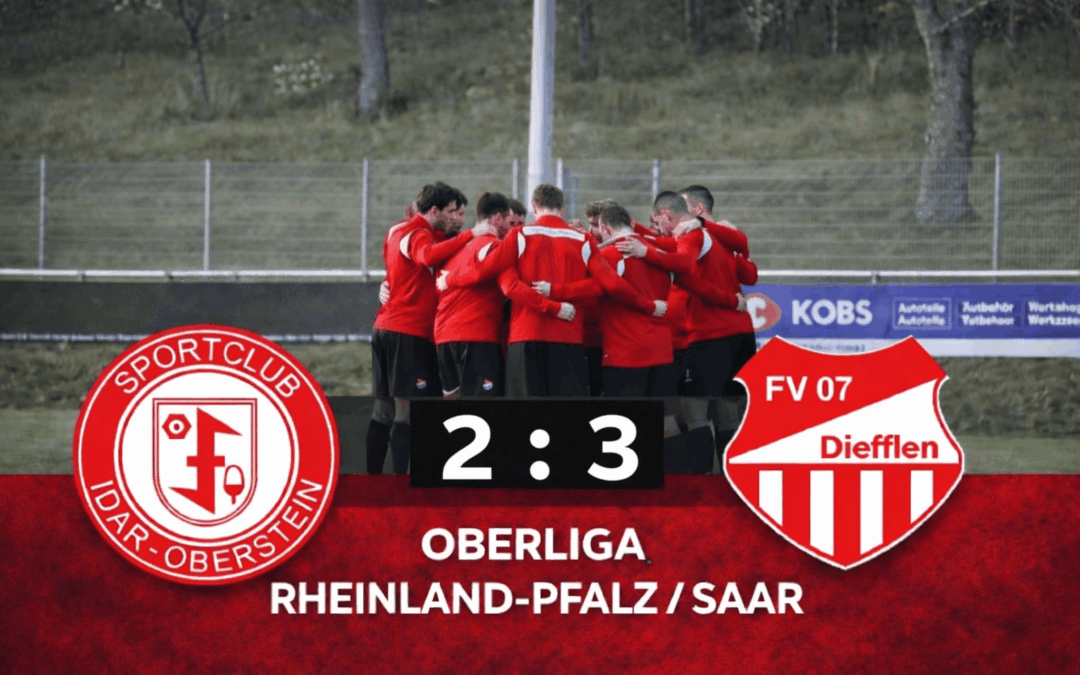 Spielbericht Diefflen: 3:2-Auswärtssieg in Idar-Oberstein