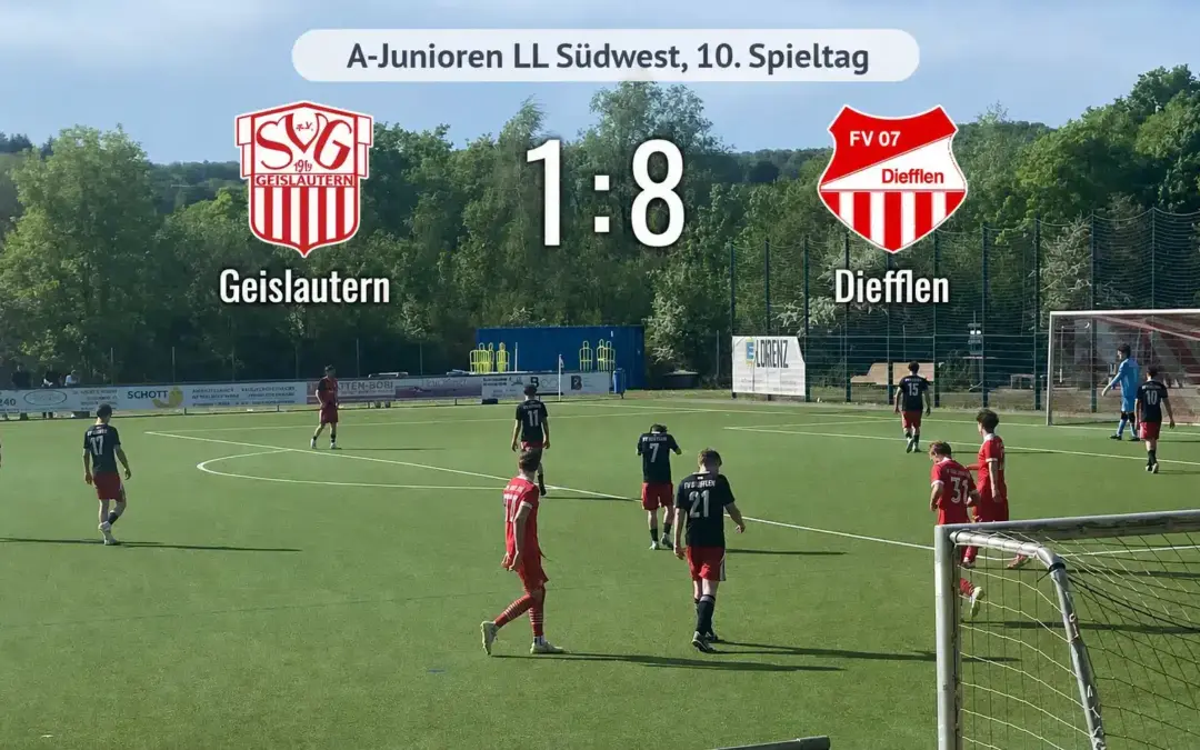 A-Jugend Diefflen Sieg: Klarer 8:1-Erfolg in Geislautern