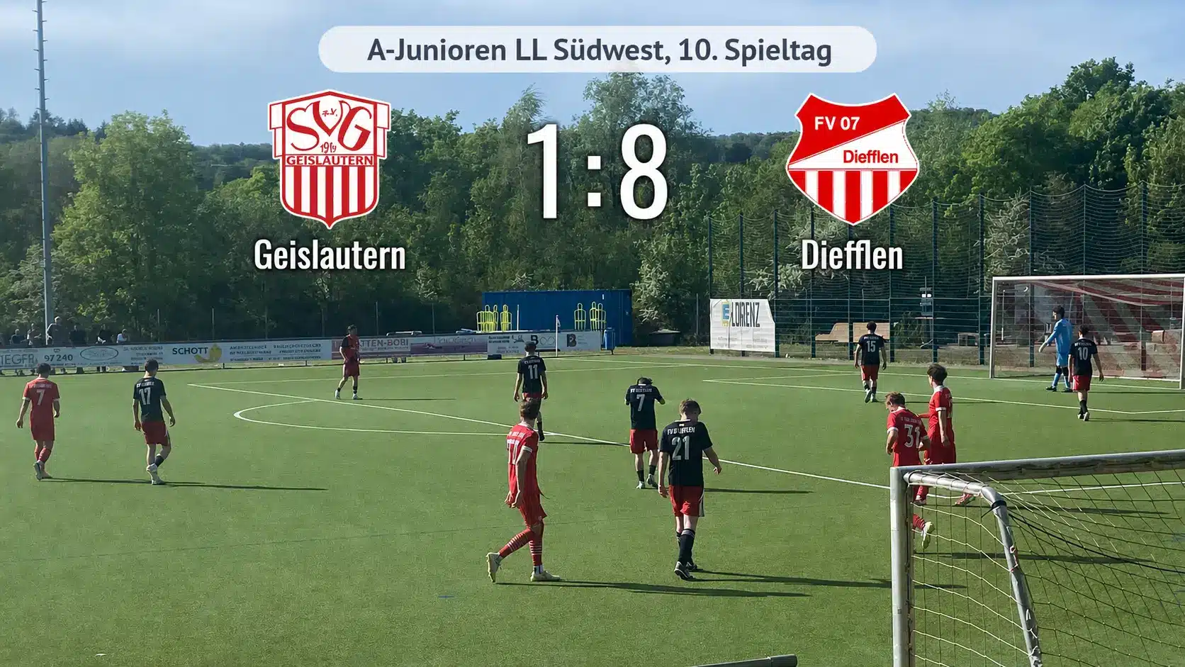A-Jugend Diefflen Sieg 8-1 gegen Geislautern