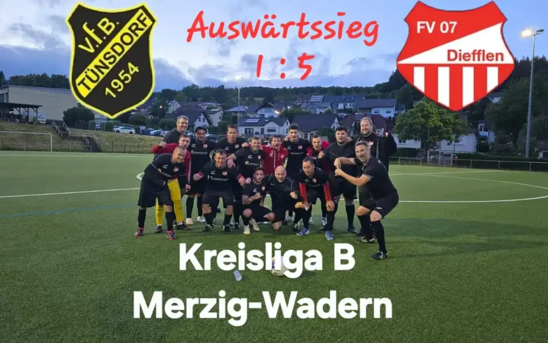 FV07 Diefflen Tünsdorf – Diefflen III siegt 5:1 beim Meister