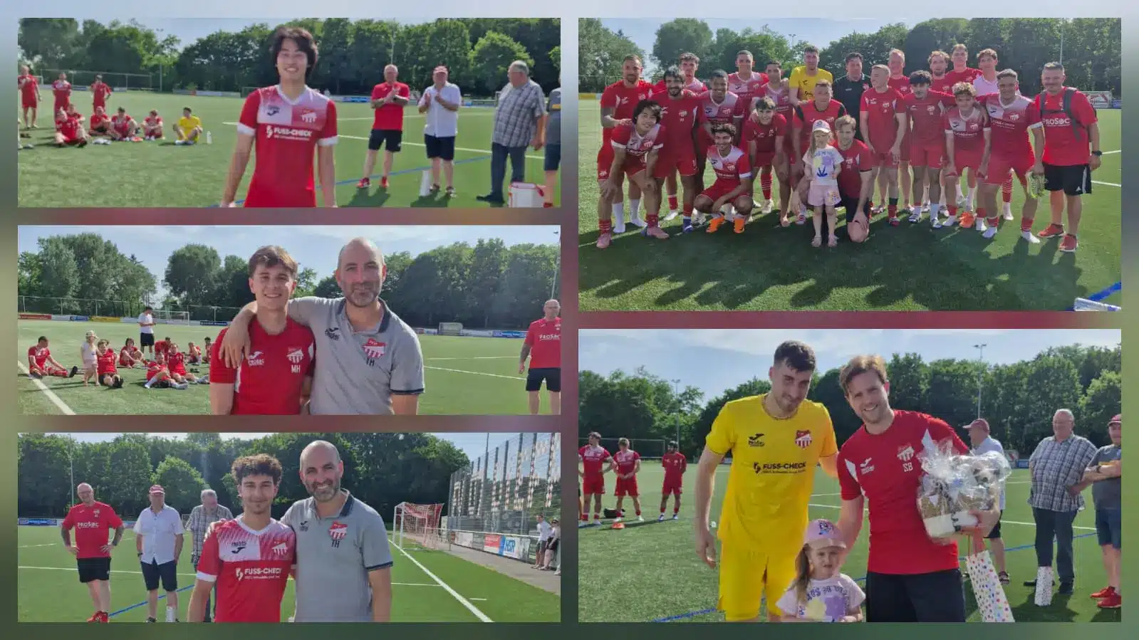 Verabschiedung mehrerer Spieler des FV07 Diefflen vor dem letzten Heimspiel der Saison 2025/26