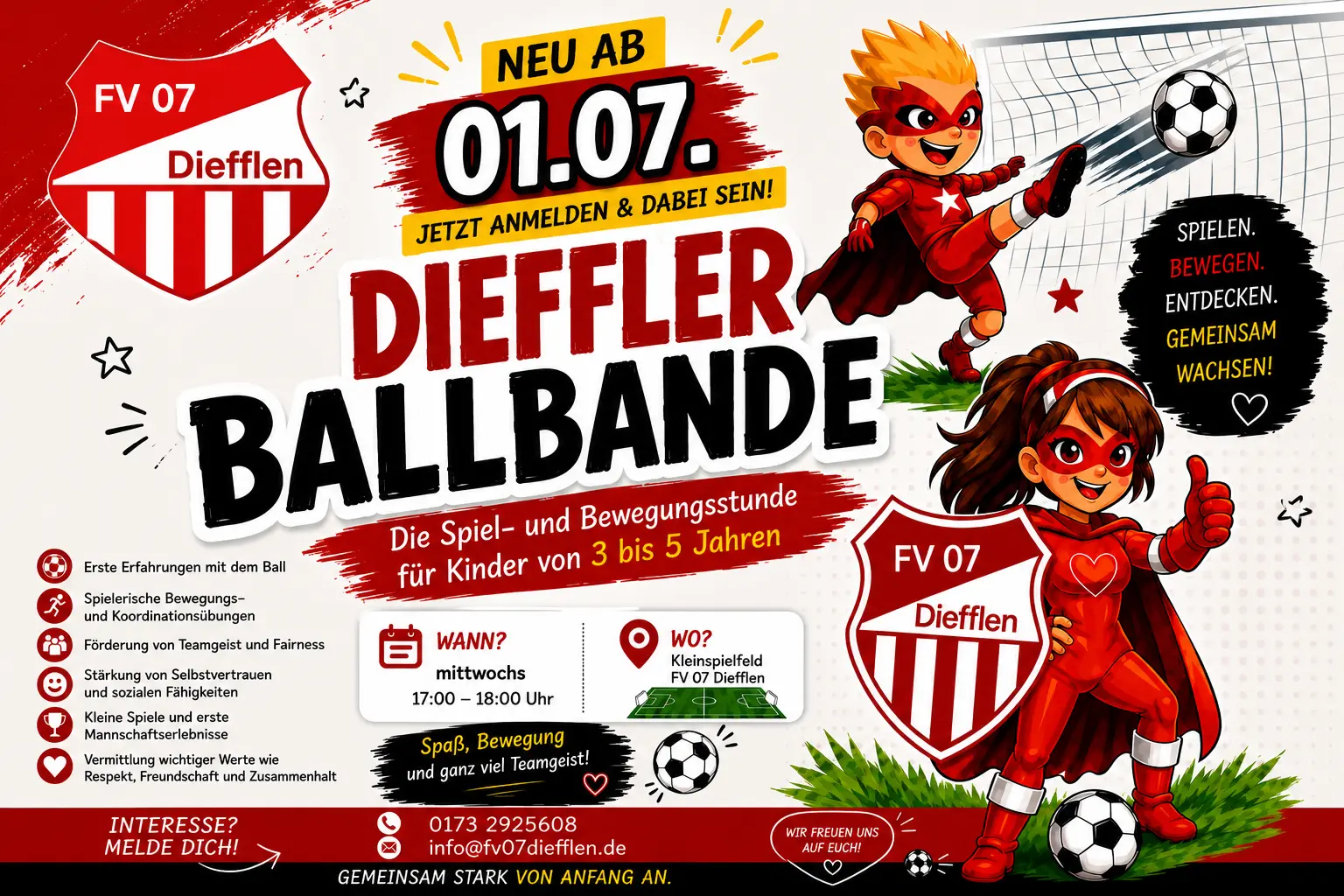FV07 Diefflen Ballbande – Spiel- und Bewegungsstunde für Kinder von 3 bis 5 Jahren