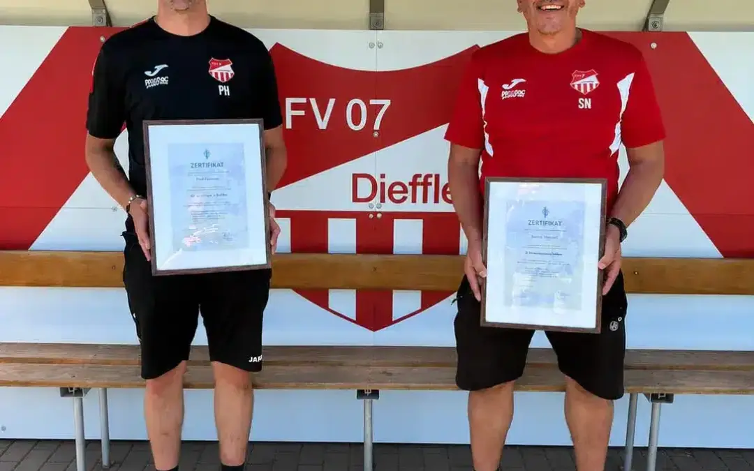 FV07 Diefflen Kindertrainerzertifikat: Hamann und Neubert