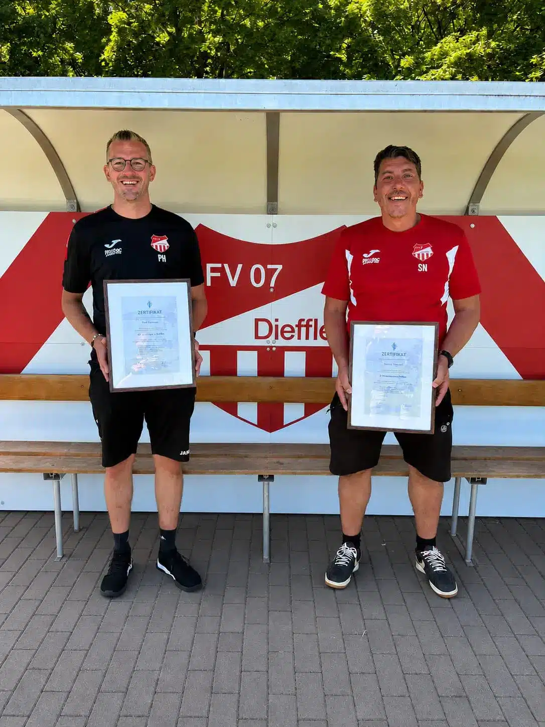 FV07 Diefflen Kindertrainerzertifikat für Paul Hamann und Steven Neubert
