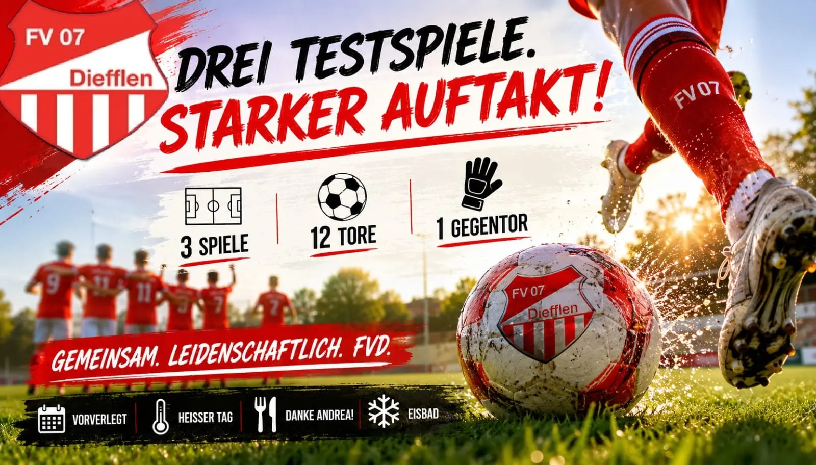 FV07 Diefflen Saisonvorbereitung mit drei Testspielen