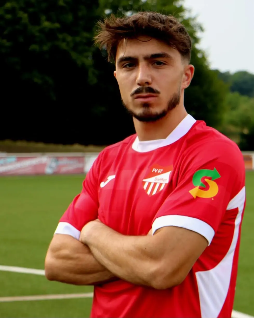 Davide Ghiani im Trikot des FV07 Diefflen