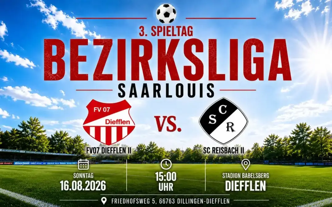 FV07 Diefflen 2 Reisbach: Duell am 3. Spieltag