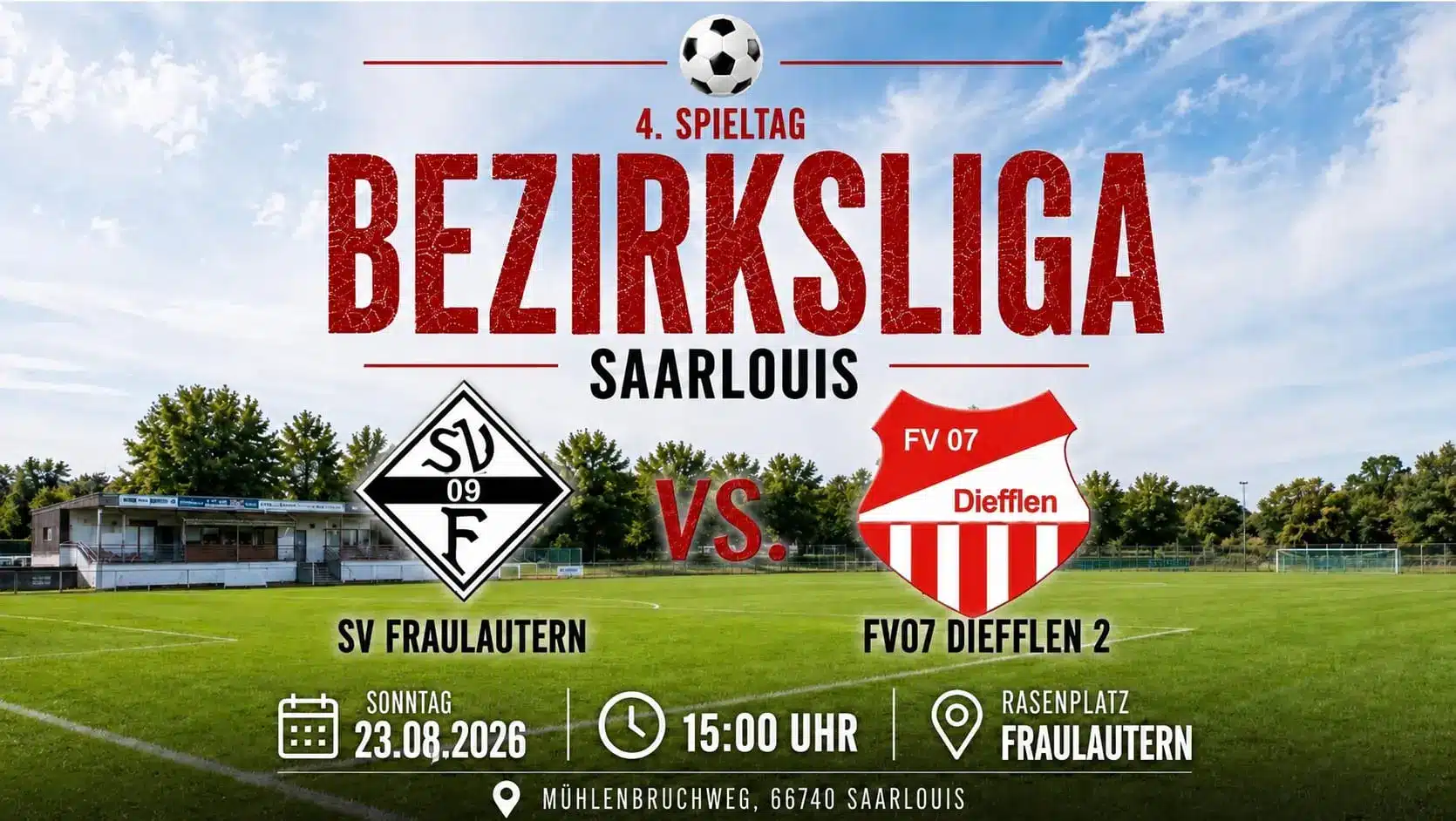 FV07 Diefflen 2 beim SV Fraulautern in der Bezirksliga Saarlouis