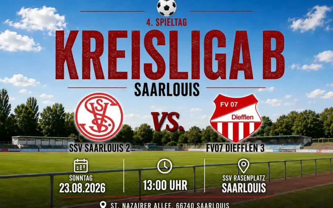 FV07 Diefflen Saarlouis – Dritte vor Auswärtsspiel